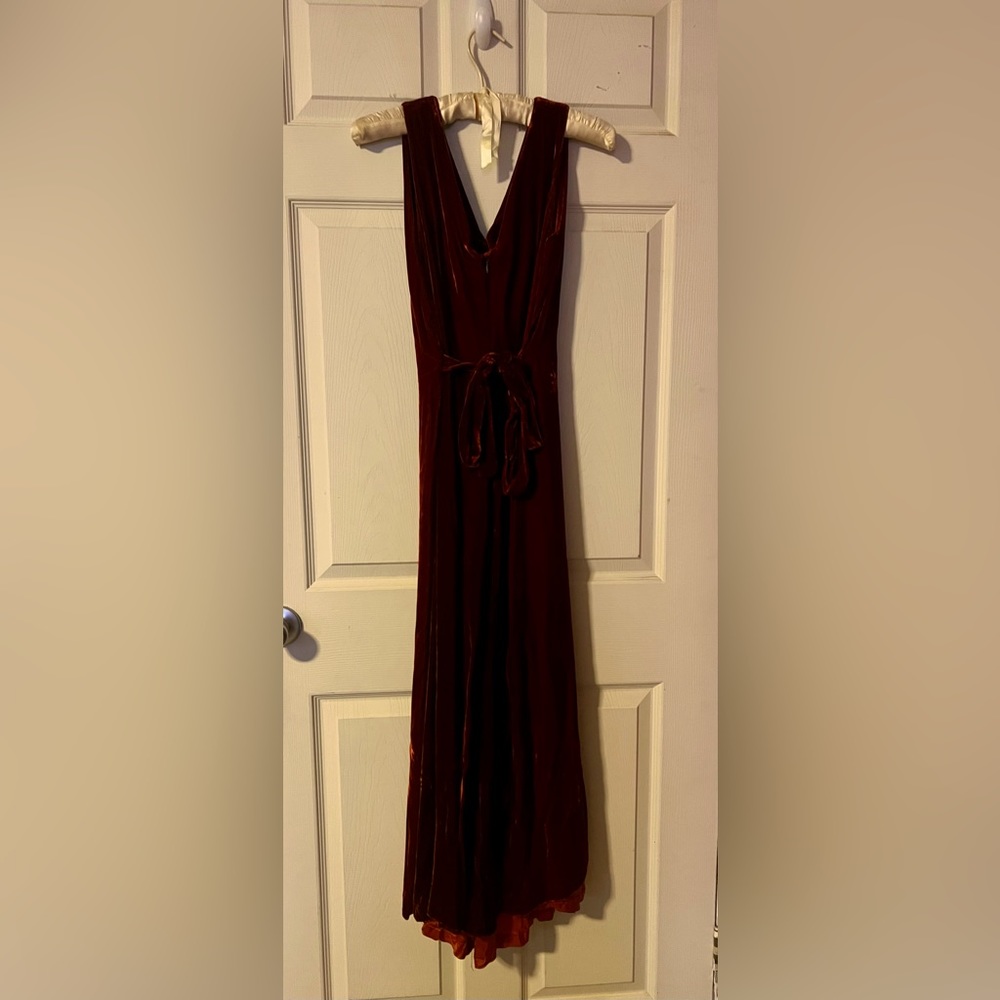 Goth Velvet gown Scarlet red